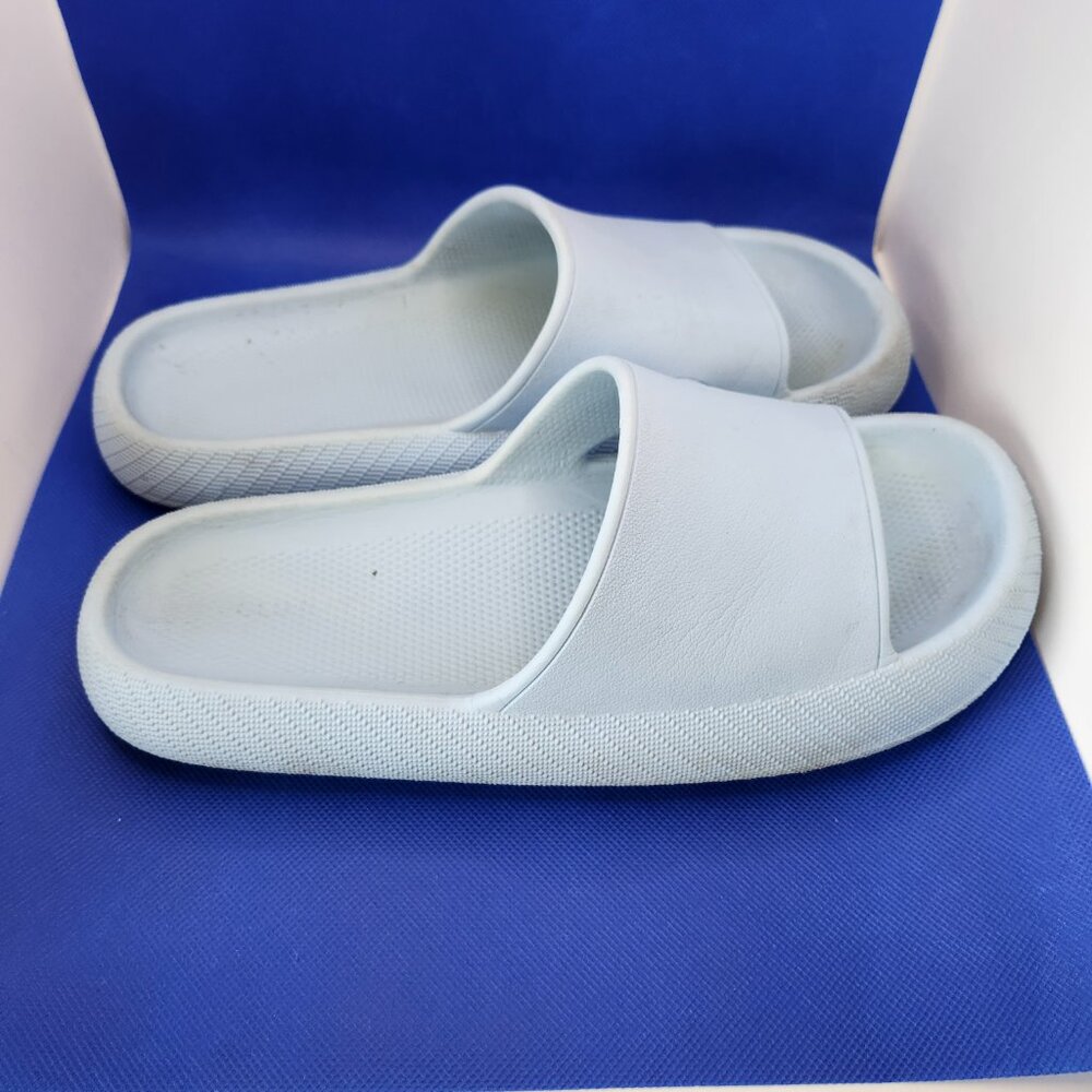 Pillow Slides Anti-Slip Sandals Ultra Soft Cloud Shower Sky Blue US Size 8 - Picture 2 of 12